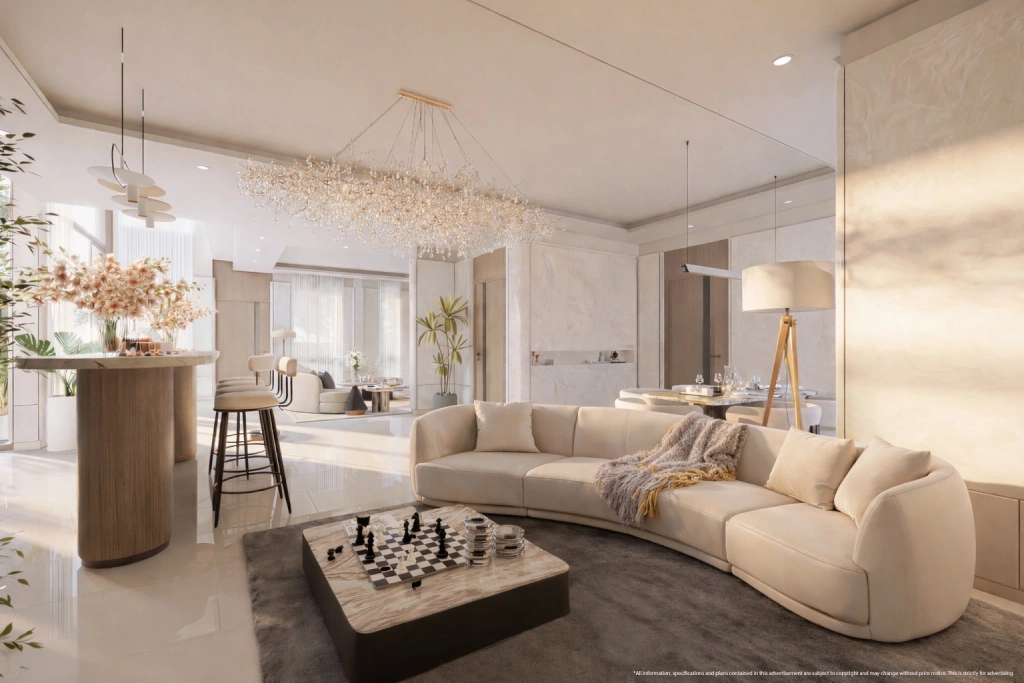 Lumina Luxury Pool Villa Living Room